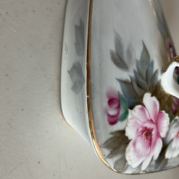 Hand painted vintage trinket box. Or candy holder. Mcm ucogco lidded candy dish - Picture 7 of 7